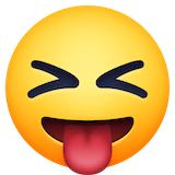 squinting-face-with-tongue Emoji facebook