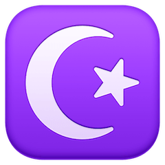 Star And Crescent Emoji on Facebook