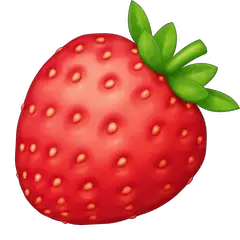Strawberry Emoji on Facebook