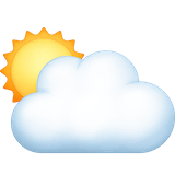sun-behind-large-cloud Emoji facebook