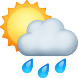 sun-behind-rain-cloud Emoji facebook