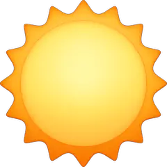 Sun Emoji on Facebook