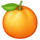 tangerine Emoji facebook