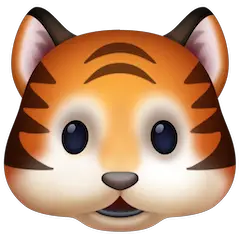 Tigerkopf Emoji Facebook