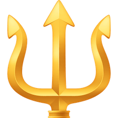 Trident Emblem Emoji on Facebook