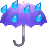 umbrella-with-rain-drops Emoji facebook