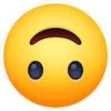 upside-down-face Emoji facebook