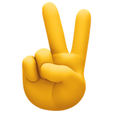 victory-hand Emoji facebook