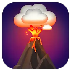 Volcano Emoji on Facebook