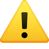 warning Emoji facebook