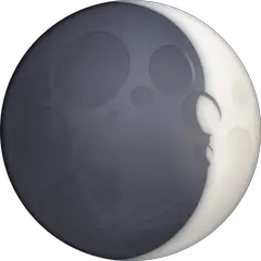 Waxing Crescent Moon Emoji on Facebook