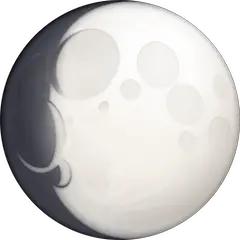 Waxing Gibbous Moon Emoji on Facebook