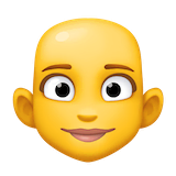 woman-bald Emoji facebook