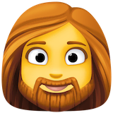 woman-beard Emoji facebook