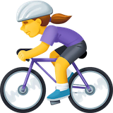 woman-biking Emoji facebook