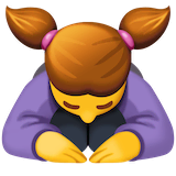 woman-bowing Emoji facebook