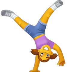 Woman Cartwheeling on Facebook