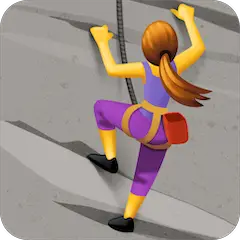 Woman Climbing on Facebook