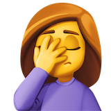 woman-facepalming Emoji facebook