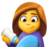 woman-feeding-baby Emoji facebook