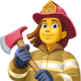 woman-firefighter Emoji facebook