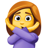 woman-gesturing-no Emoji facebook