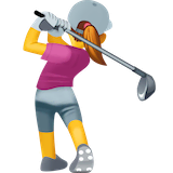woman-golfing Emoji facebook