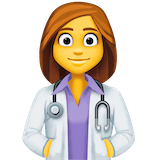 woman-health-worker Emoji facebook