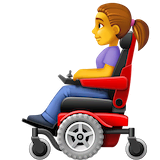woman-in-motorized-wheelchair Emoji facebook