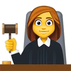 Судья женщина Эмодзи на Facebook