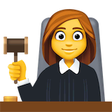 woman-judge Emoji facebook
