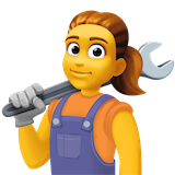 woman-mechanic Emoji facebook