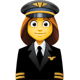 woman-pilot Emoji facebook