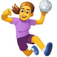 🤾‍♀️ Frau, die Handball spielt Emoji auf Facebook