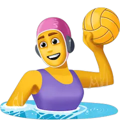 🤽‍♀️ Frau, die Wasserball spielt Emoji auf Facebook