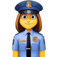 👮‍♀️ Poliziotta Emoji su Facebook