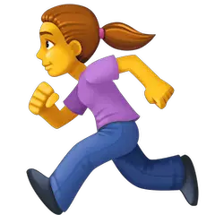 Mujer corriendo Emoji Facebook
