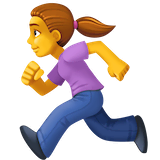 woman-running Emoji facebook