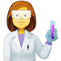 👩‍🔬 Cientista (mulher) Emoji nos Facebook