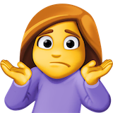 woman-shrugging Emoji facebook