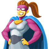 woman-superhero Emoji facebook