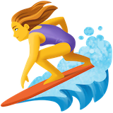woman-surfing Emoji facebook