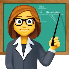 👩‍🏫 Profesora Emoji en Facebook