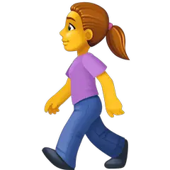 🚶‍♀️ Donna che attraversa la strada Emoji su Facebook