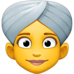 Woman Wearing Turban on Facebook