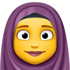 🧕 Mujer con pañuelo en la cabeza Emoji en Facebook