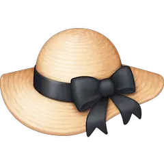 👒 Hut mit Schleife Emoji auf Facebook