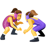 women-wrestling Emoji facebook