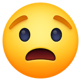 worried-face Emoji facebook