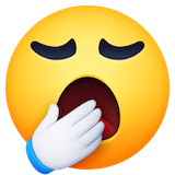 yawning-face Emoji facebook